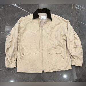 The Frankie Shop Malia Utility Jacket Women's Beige  100% Cotton Size M/L RARE